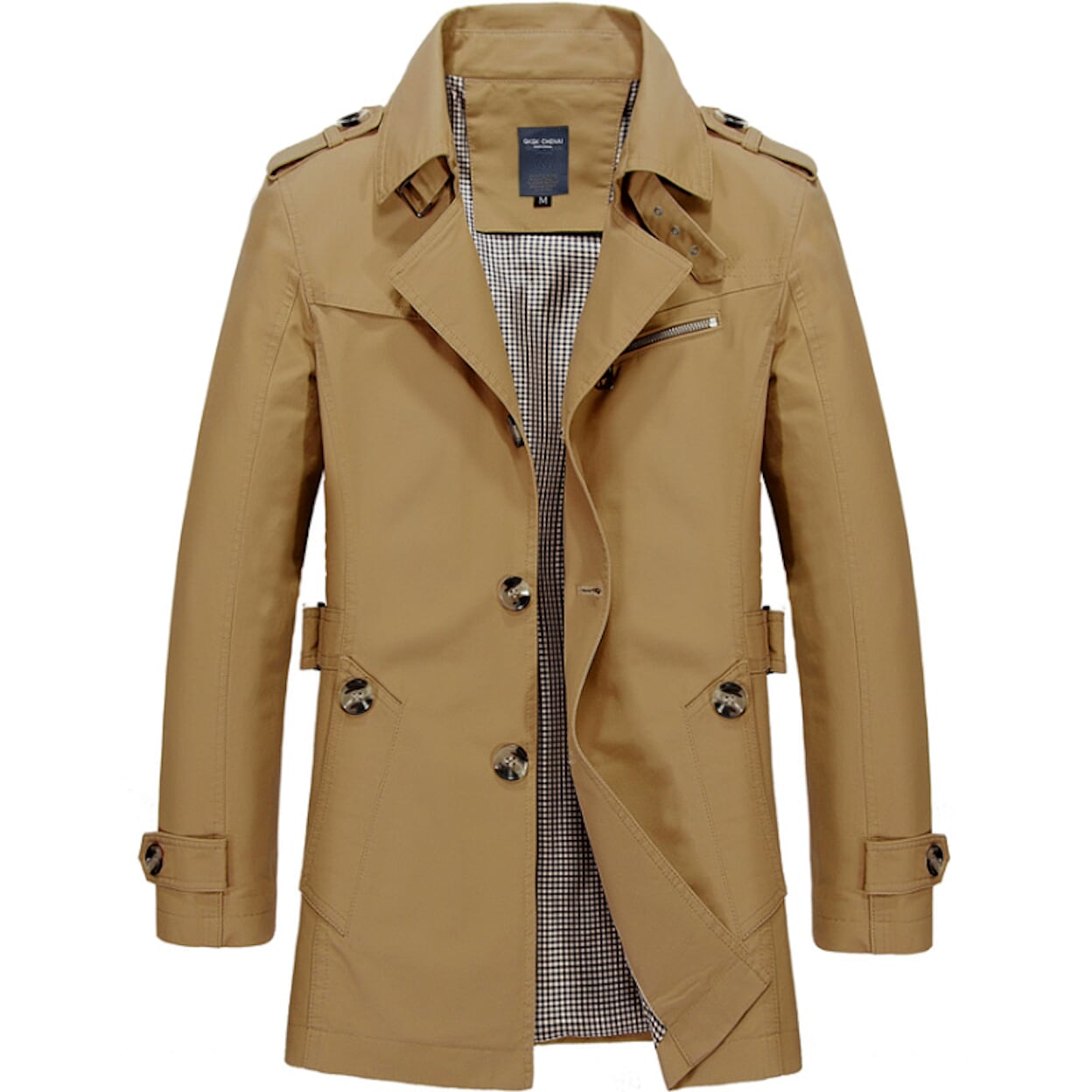 Mid-Length Trench Coat for Men: Enhancing Style and Versatility