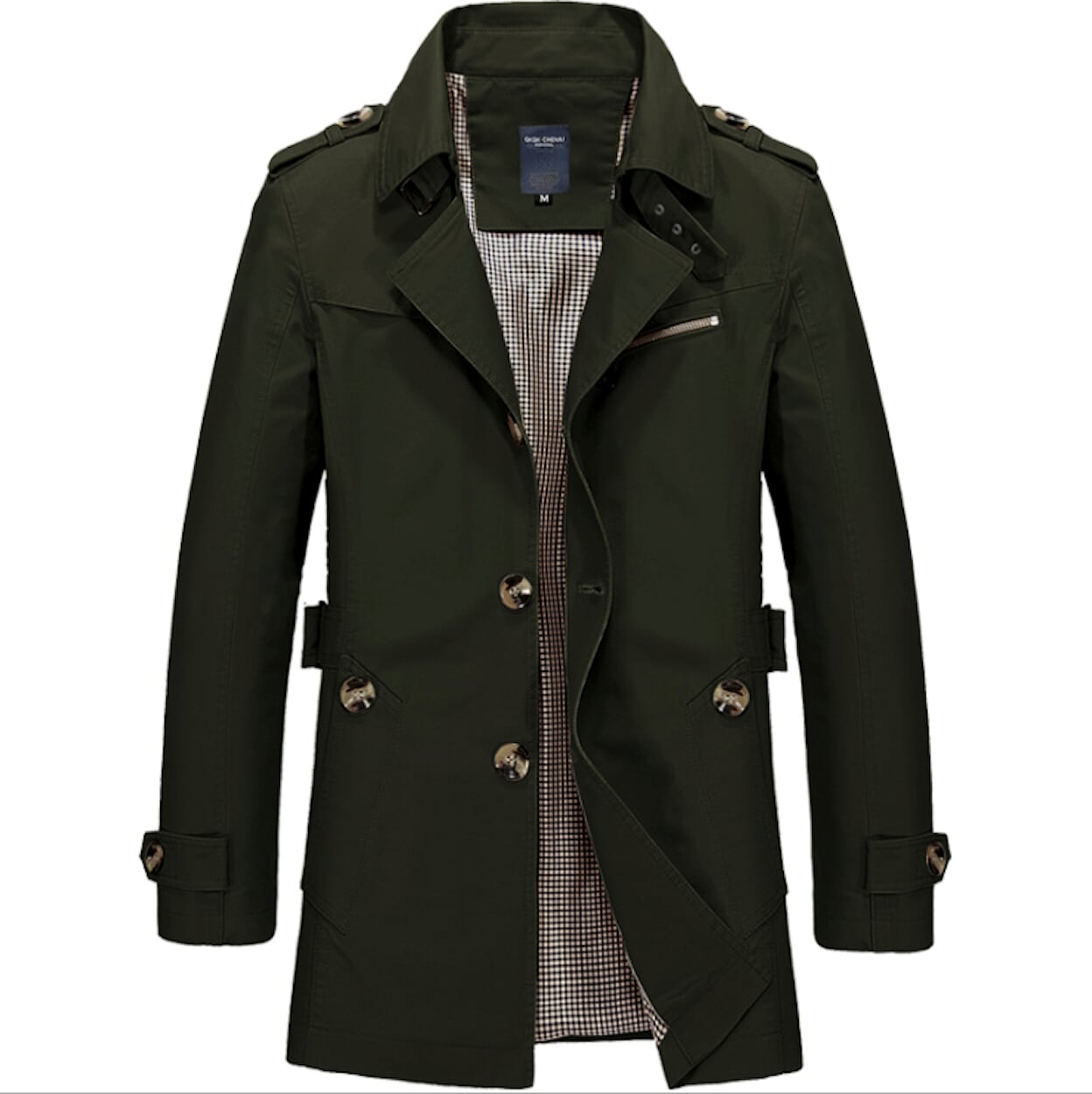 Mid-Length Trench Coat for Men: Enhancing Style and Versatility