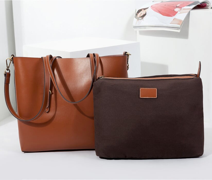 Large Women's Tote Bag with Extended Straps
