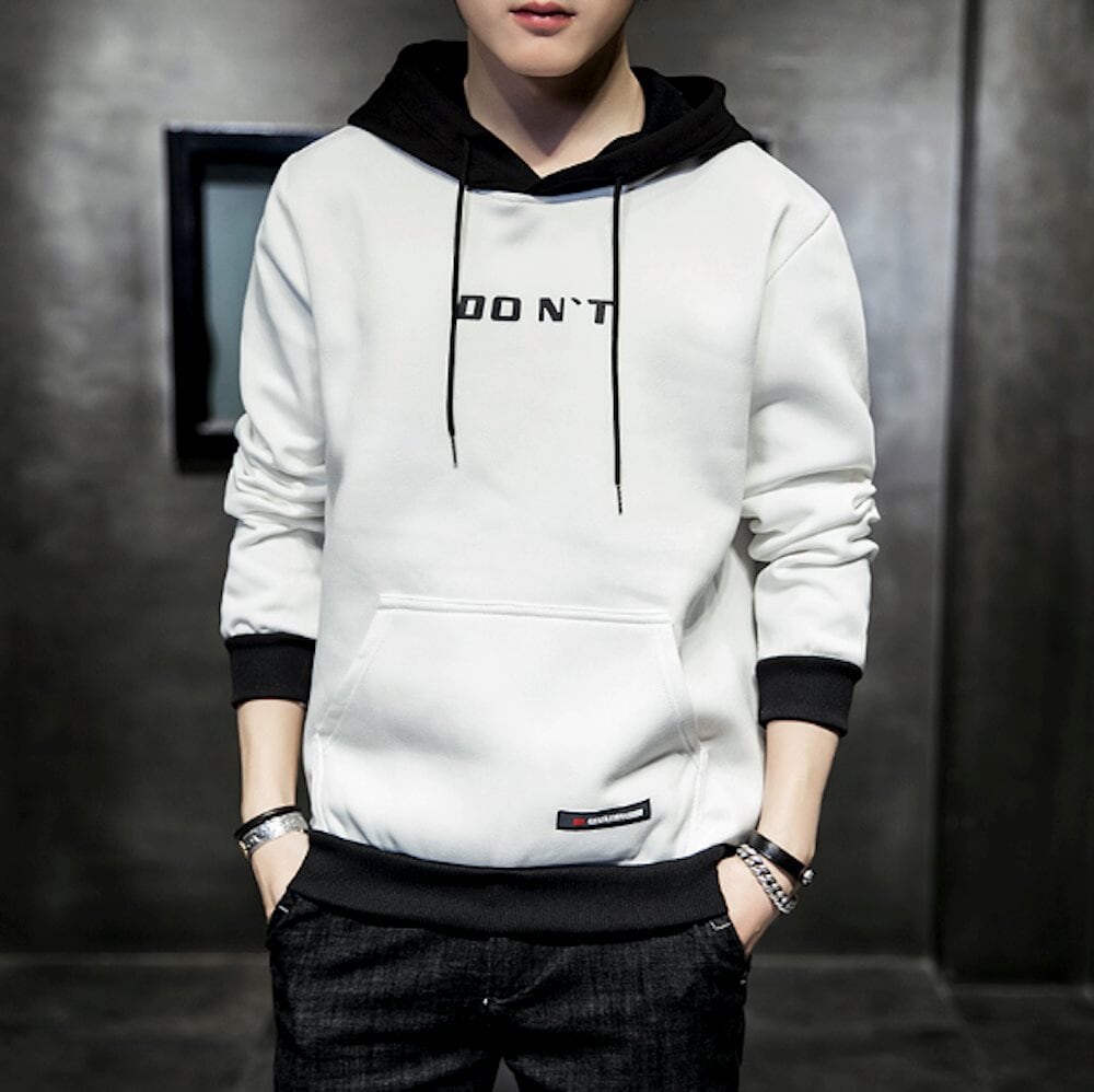 Men's Two Tone Hoodie - Emphasizing Style and Elegance