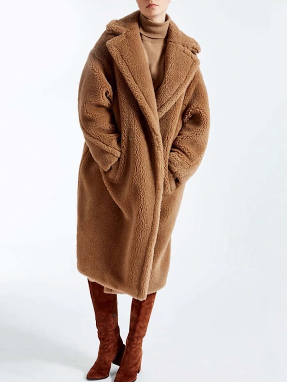 Faux Fur Teddy Overcoat for Women
