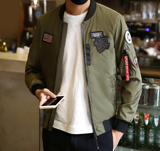 Zip-Tag Men's Bomber Jacket