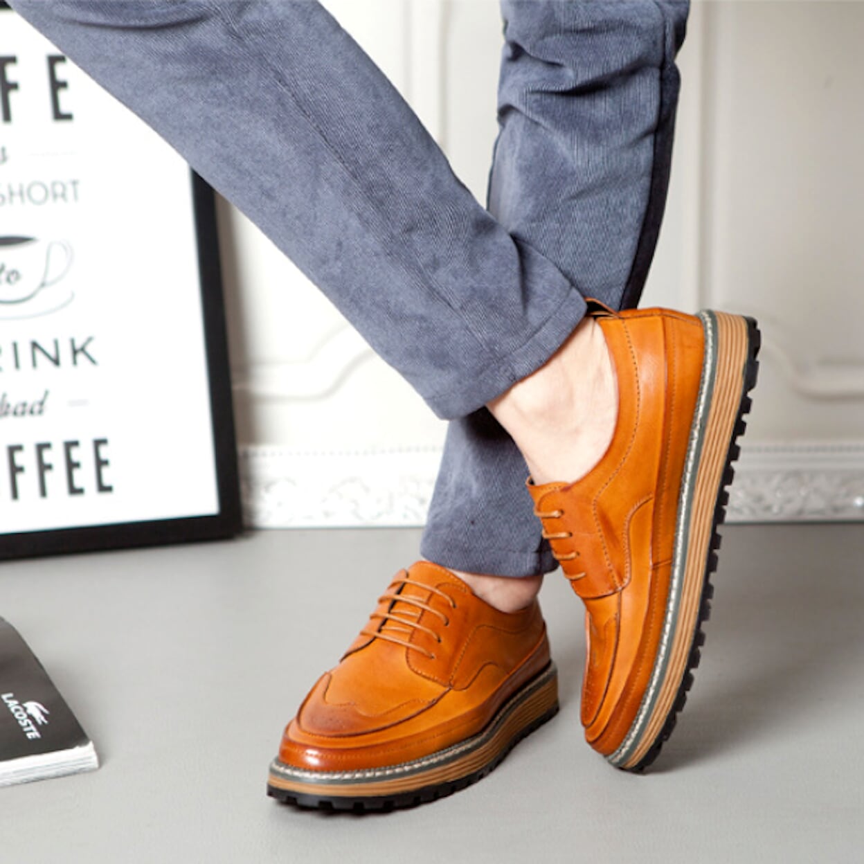 Retro Derby Footwear for Men