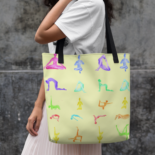Medium Yellow Tote Bag for Your Everyday Yoga Essentials at the Sanctuary