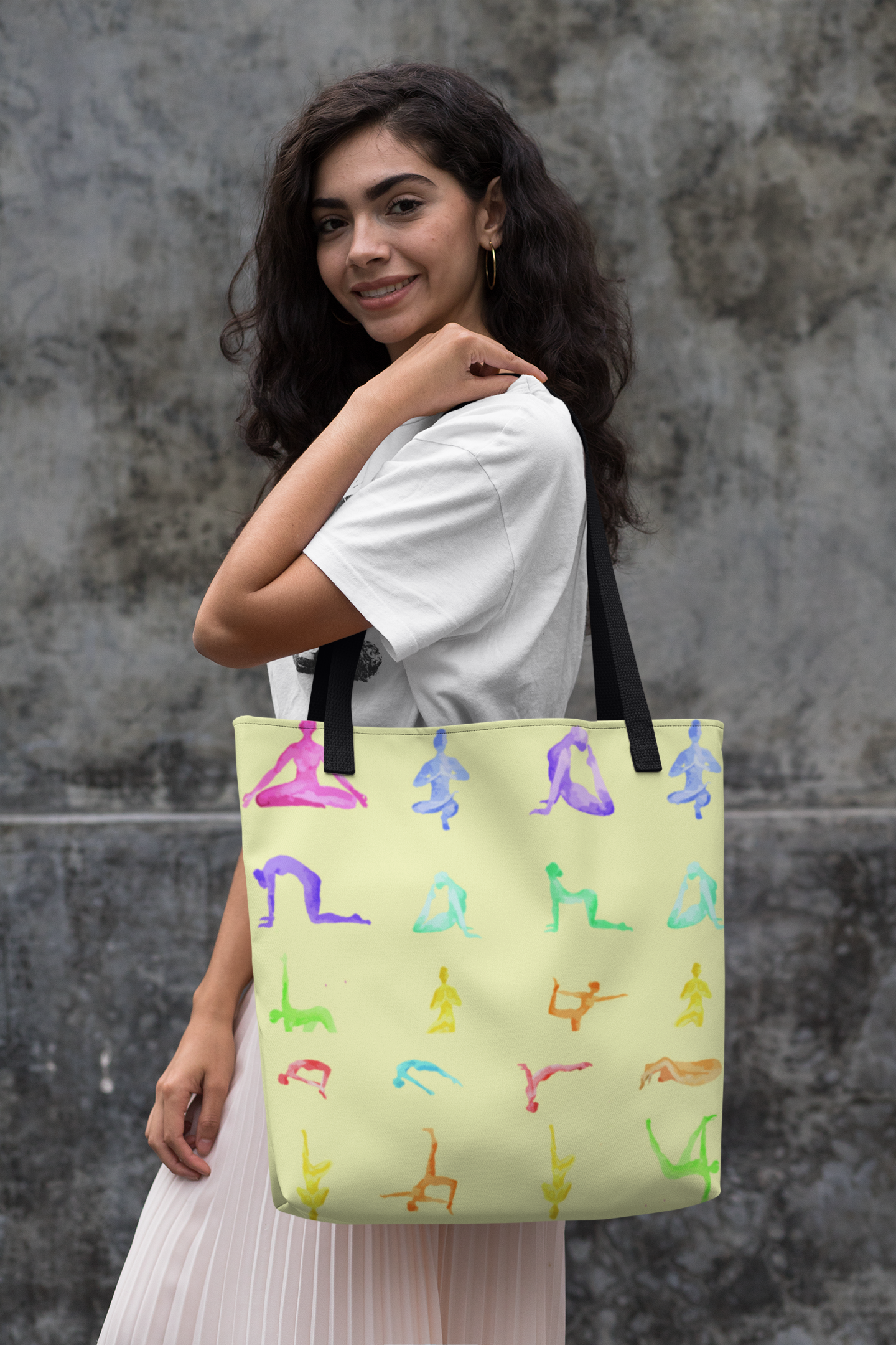 Medium Yellow Tote Bag for Your Everyday Yoga Essentials at the Sanctuary