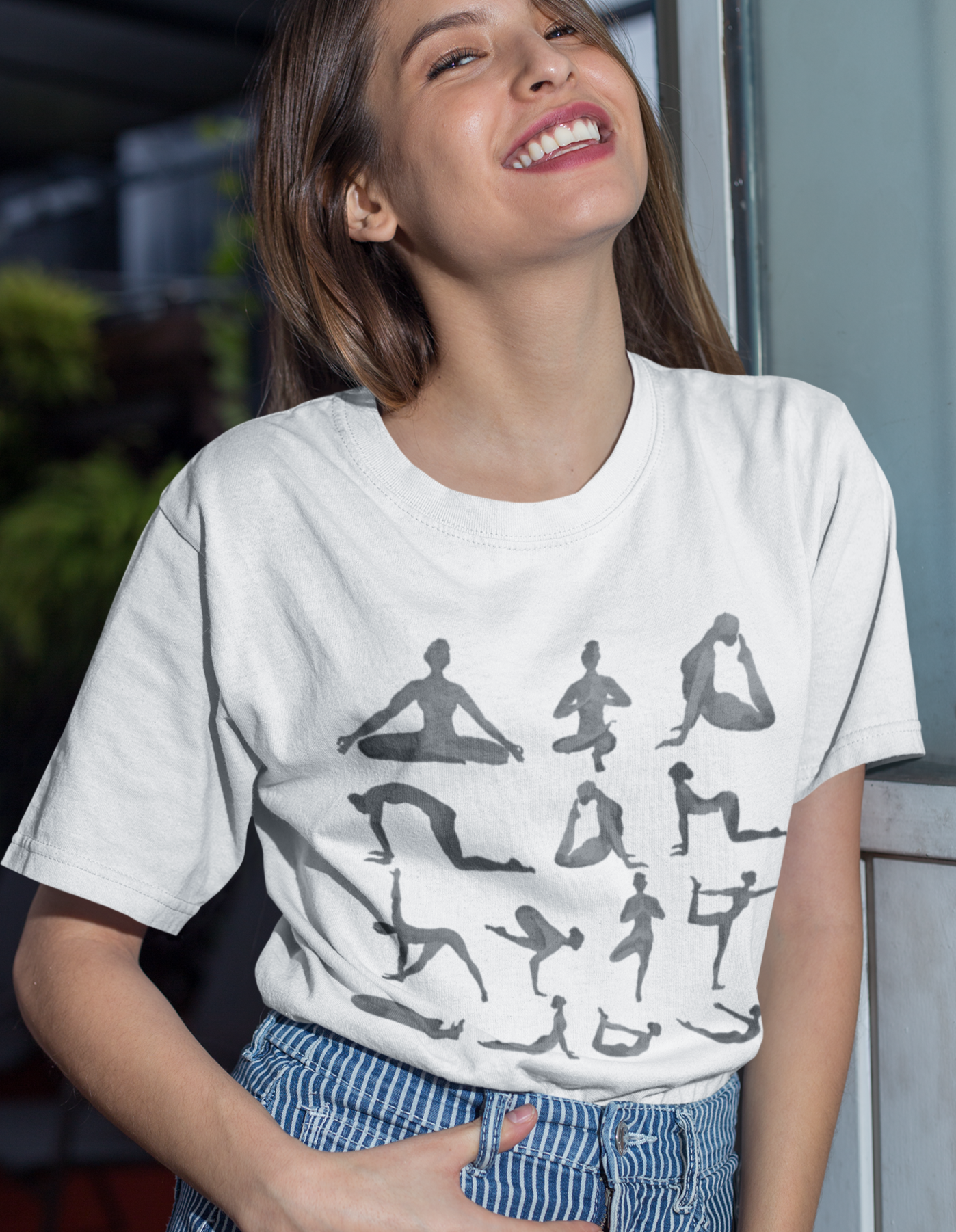 Black T-Shirt with Yoga Retreat Design