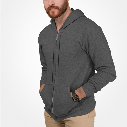 Unparalleled Men's Striped Zip-Up Sweatshirt