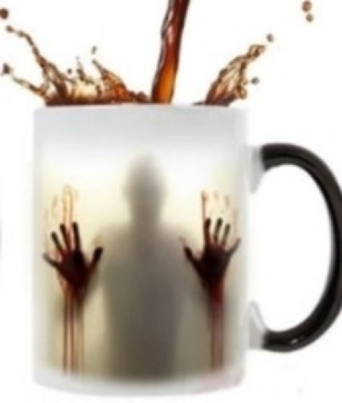 Ceramic Mug with Enchanting Zombie Image Transformation
