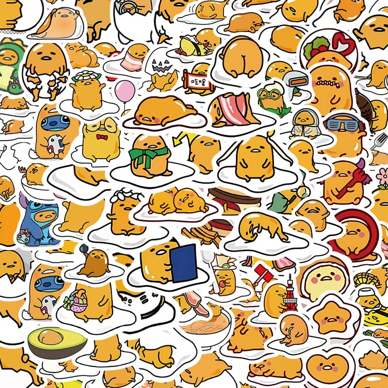 Kawaii Egg Laptop Decal Stickers