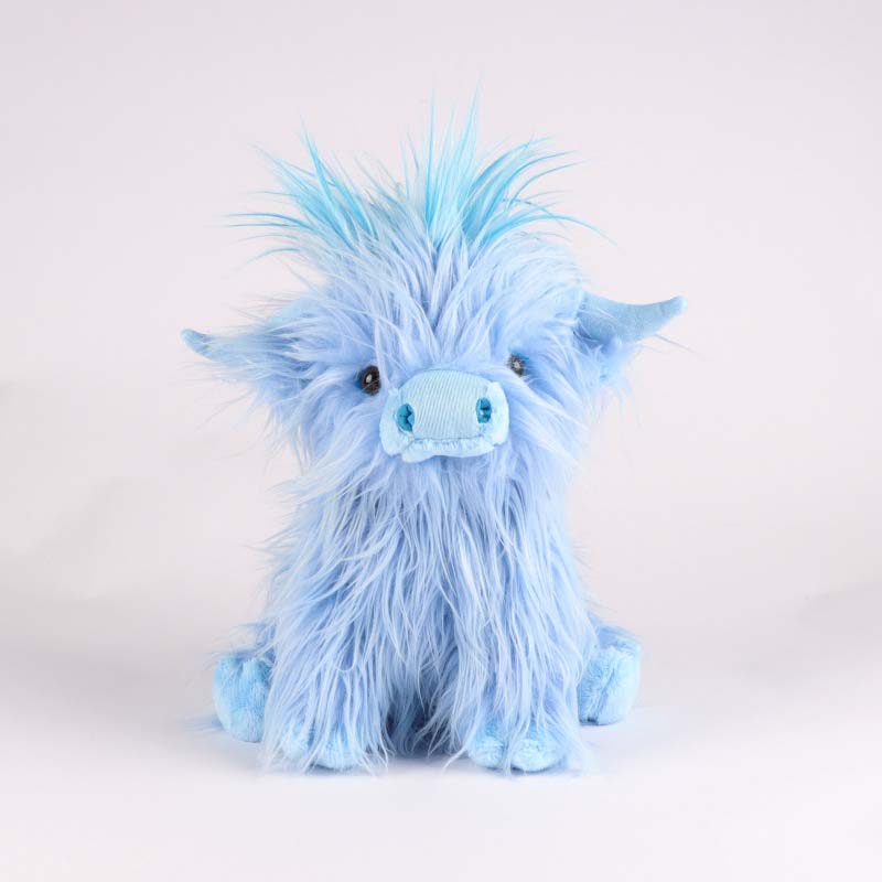 10in Highland Cow Plush Toy Cute Scottish Highland Cattle Plushie (1)