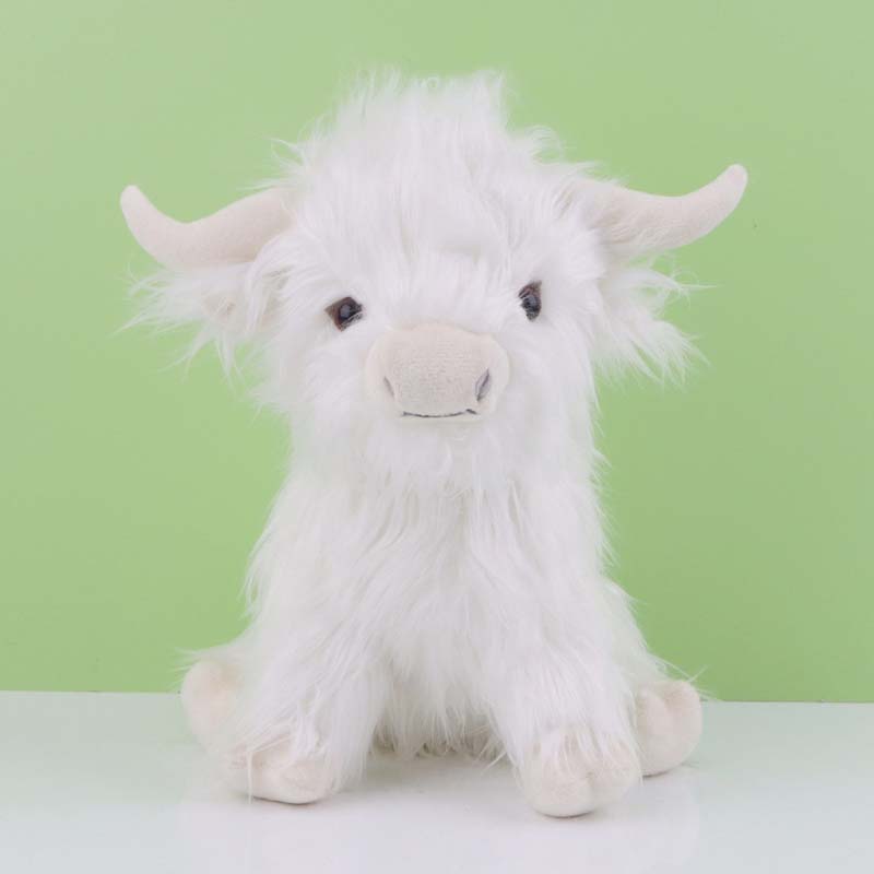10in Highland Cow Plush Toy Cute Scottish Highland Cattle Plushie (8)