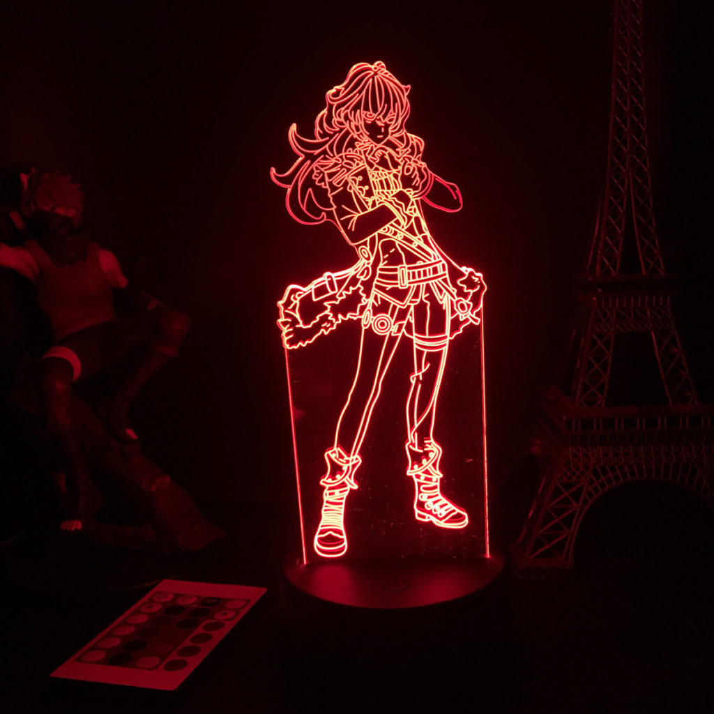 16 Colors Gesnhin Impact LED Light Genshin Desktop Lamp Genshin Diluc