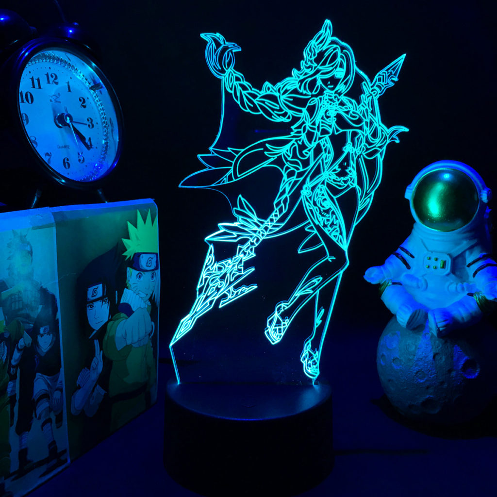 16 Colors Gesnhin Impact LED Light Genshin Desktop Lamp Genshin Shenhe