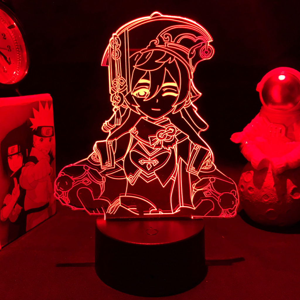 16 Colors Gesnhin Impact LED Light Genshin Desktop Lamp Genshin Yanfei