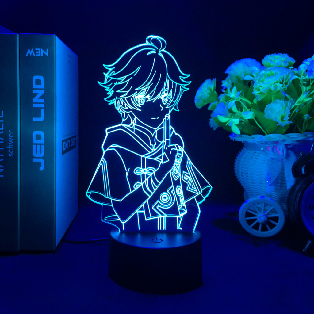 16 Colors Gesnhin Impact LED Light Genshin Desktop Lamp Genshin chongyun