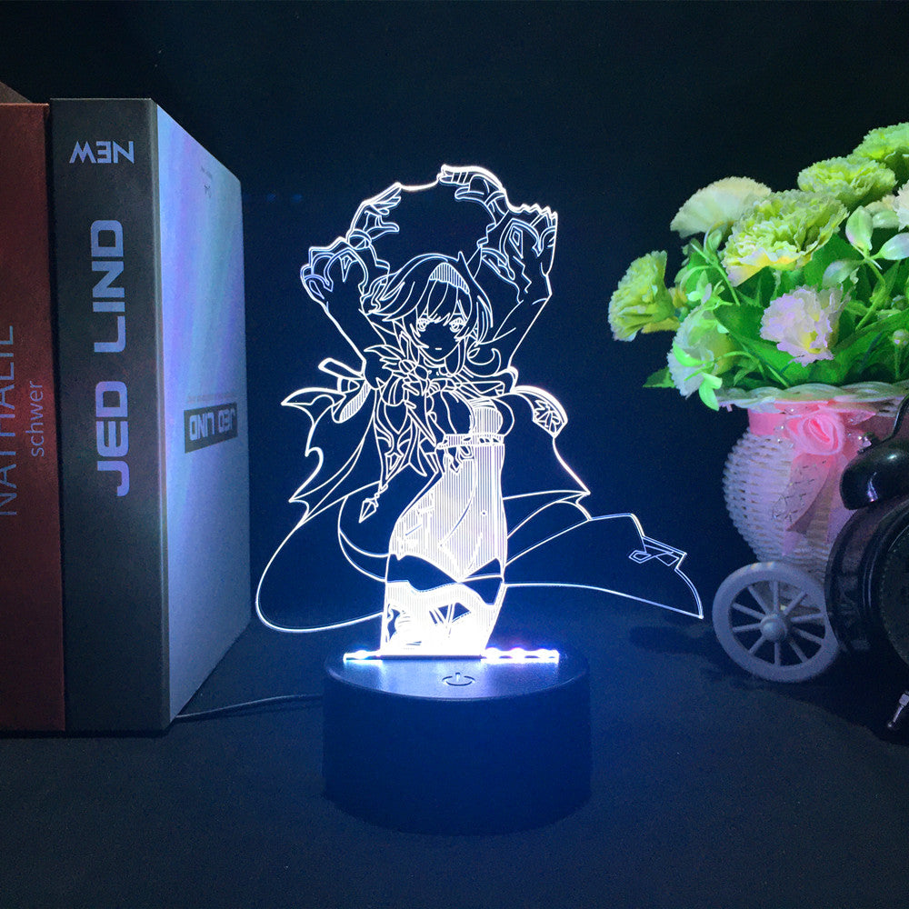 16 Colors Gesnhin Impact LED Light Genshin Desktop Lamp Genshin eula