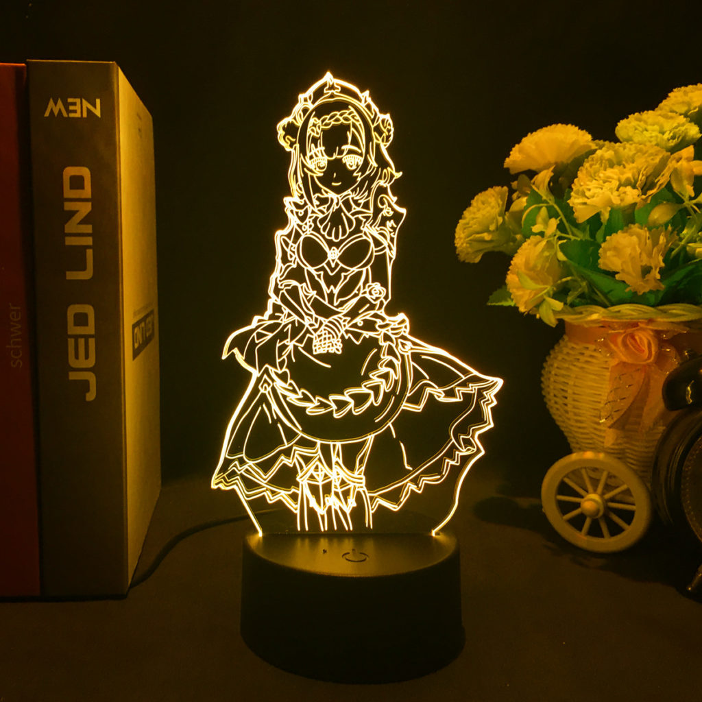 16 Colors Gesnhin Impact LED Light Genshin Desktop Lamp Genshin noelle