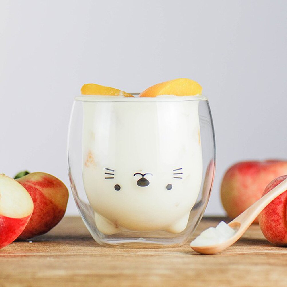 Animal-shaped Clear Glass Mug for Beverages