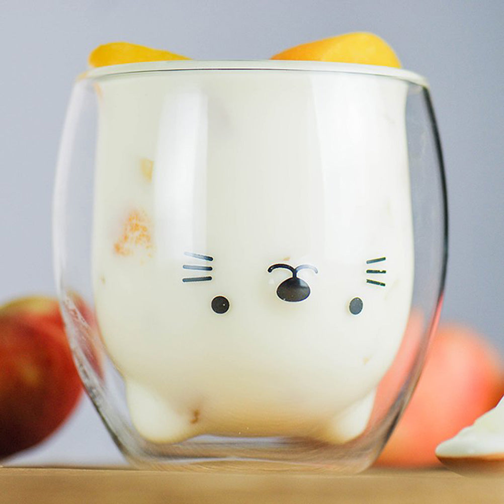 Animal-shaped Clear Glass Mug for Beverages