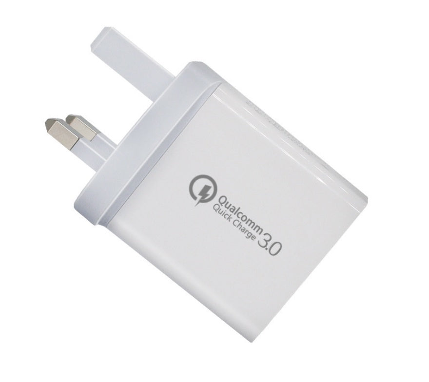 3 ports usb fast charging wall adapter UK plug