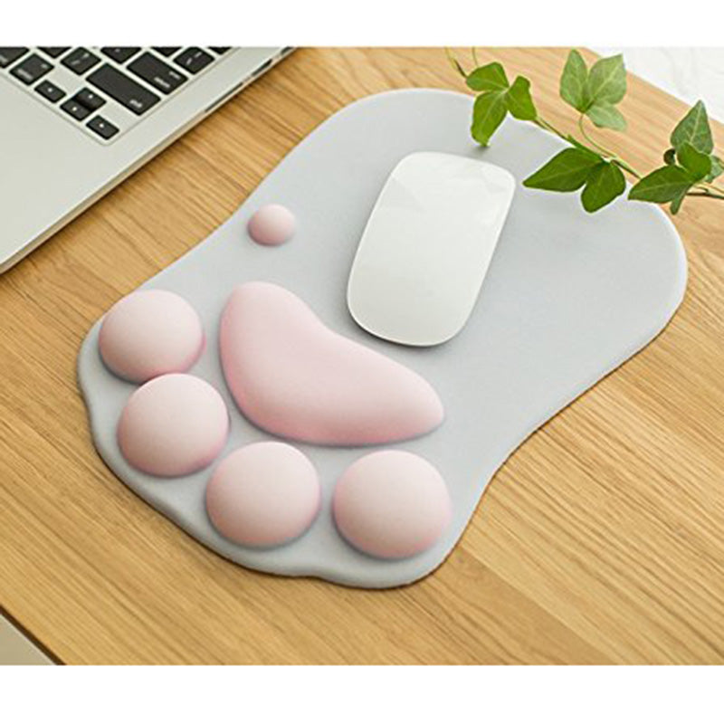Cute Cat Paw Mouse Pad with Wrist Support