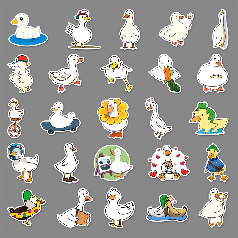 Cute Duck Stickers for Personalization
