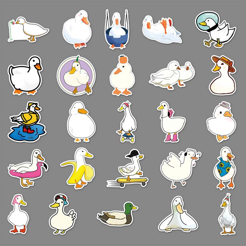 Cute Duck Stickers for Personalization
