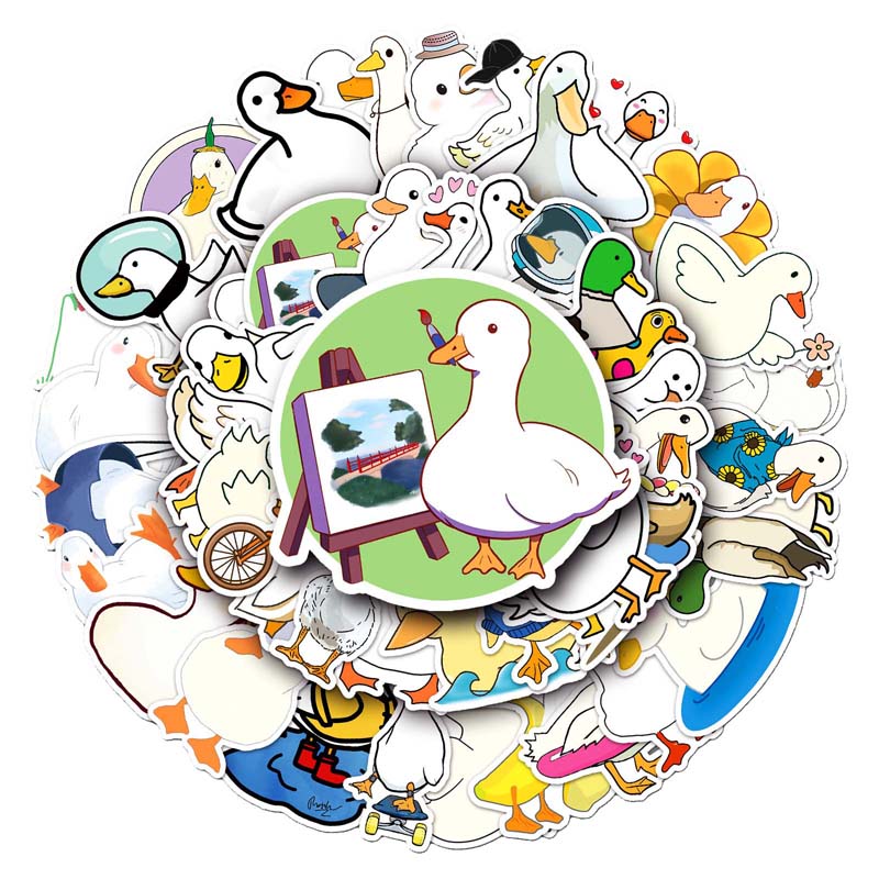 Cute Duck Stickers for Personalization