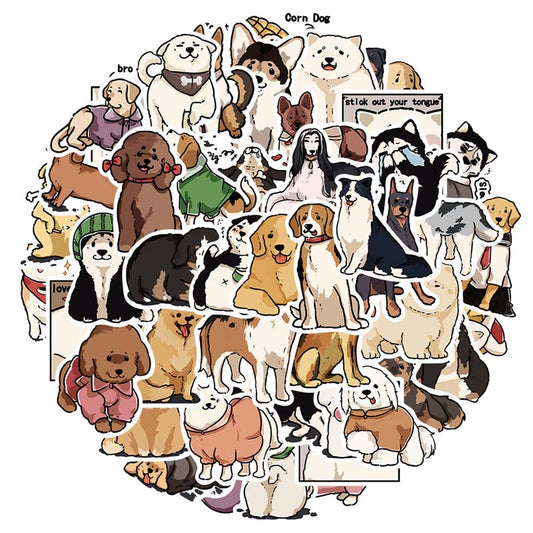 Cute & Funny Dog Decals: Customize Belongings