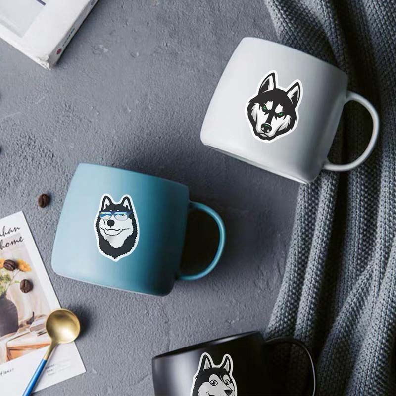 Cute Husky Dog Stickers for Customization