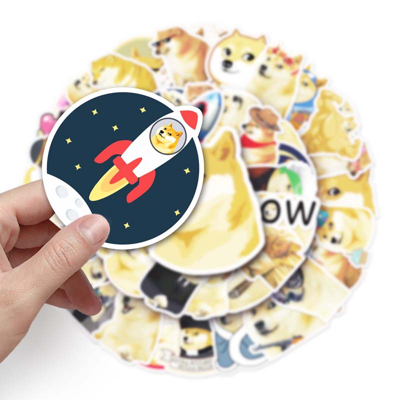 Cute Meme Dog Stickers for Customization