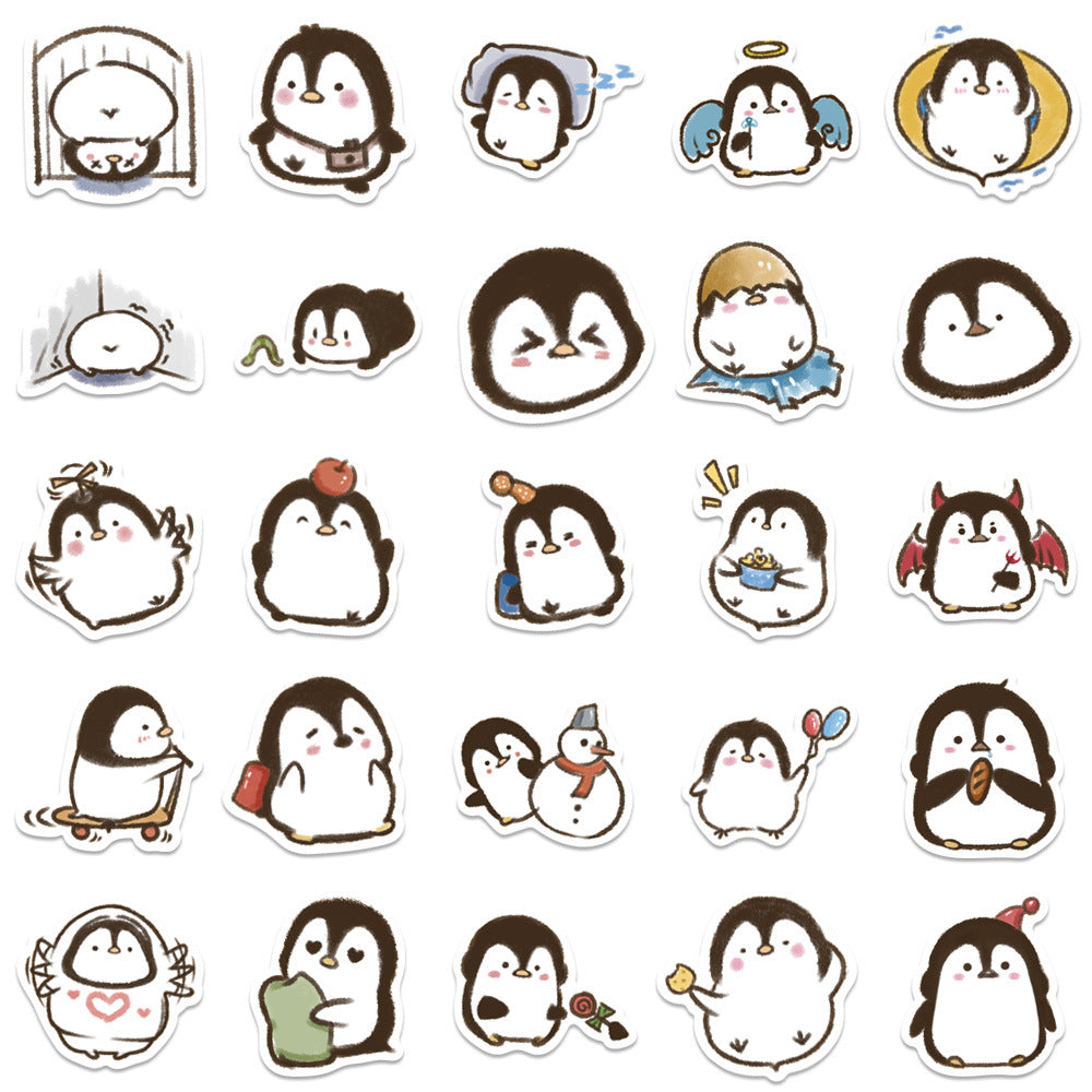Cute Penguin Stickers for Personalization