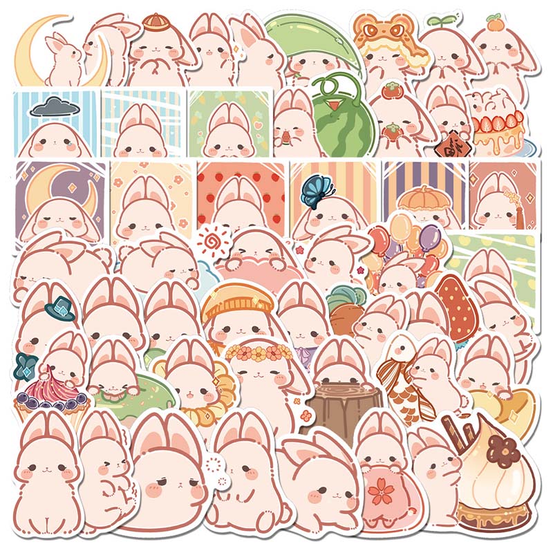 Cute Rabbit Stickers for Customization