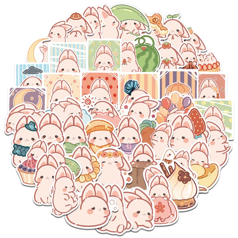 Cute Rabbit Stickers for Customization
