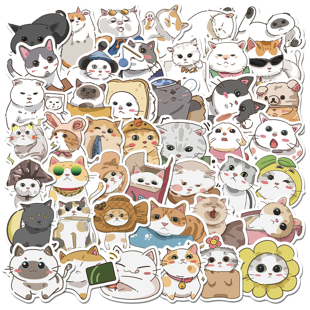 Cute Cat Stickers for Belongings Customization