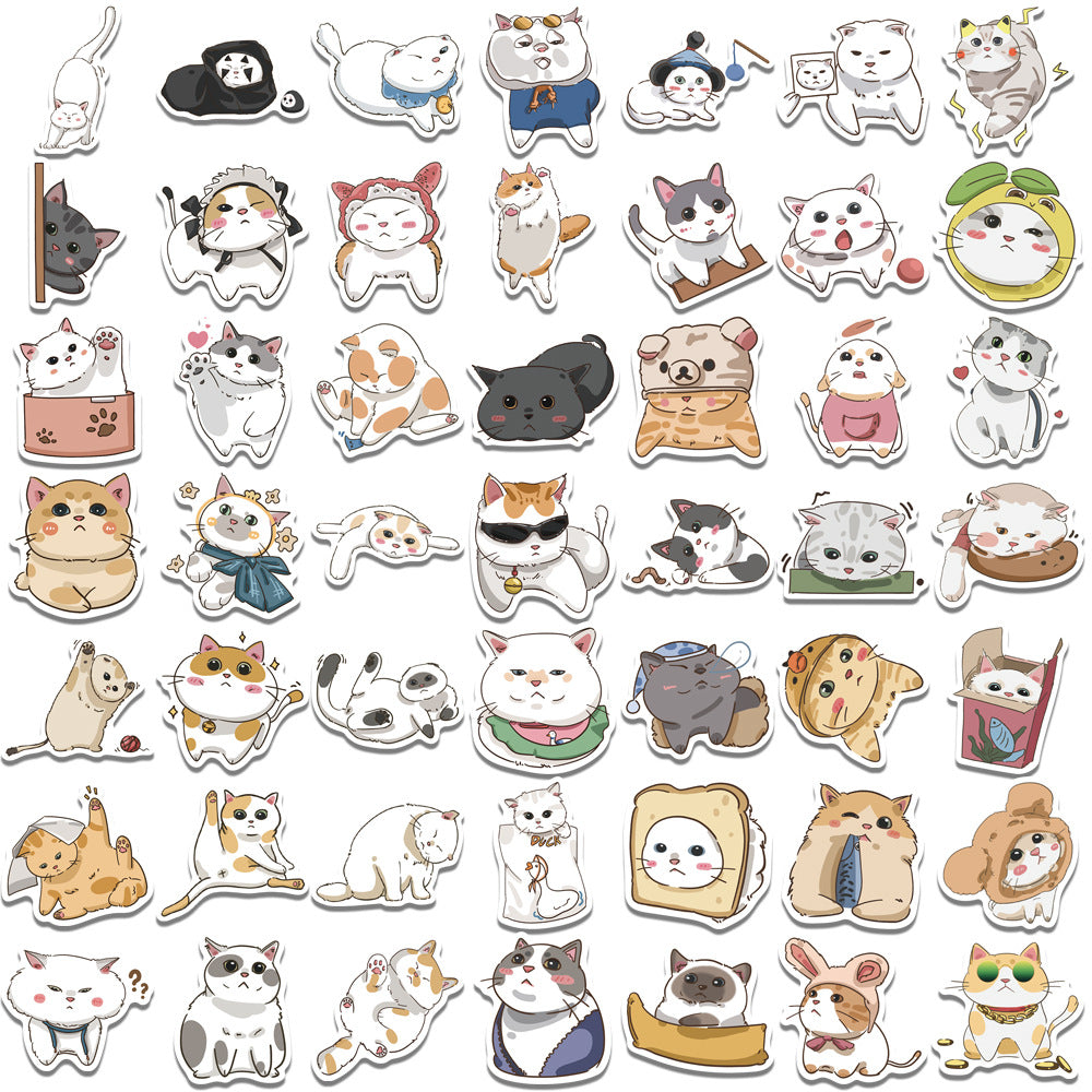 Cute Cat Stickers for Belongings Customization