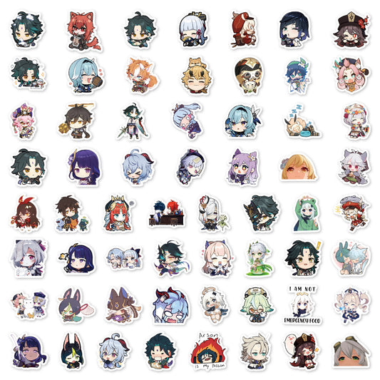 Genshin Impact PVC Stickers - Customizable!