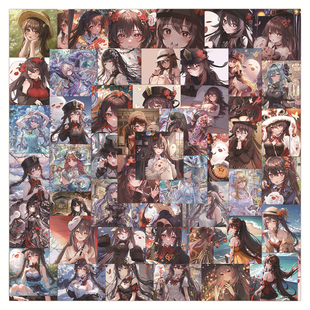 Cute Hu Tao Stickers for Customization