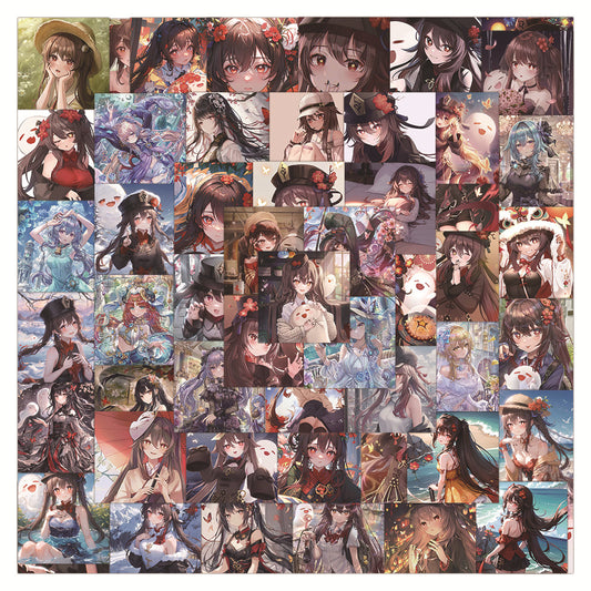 Cute Hu Tao Stickers for Customization