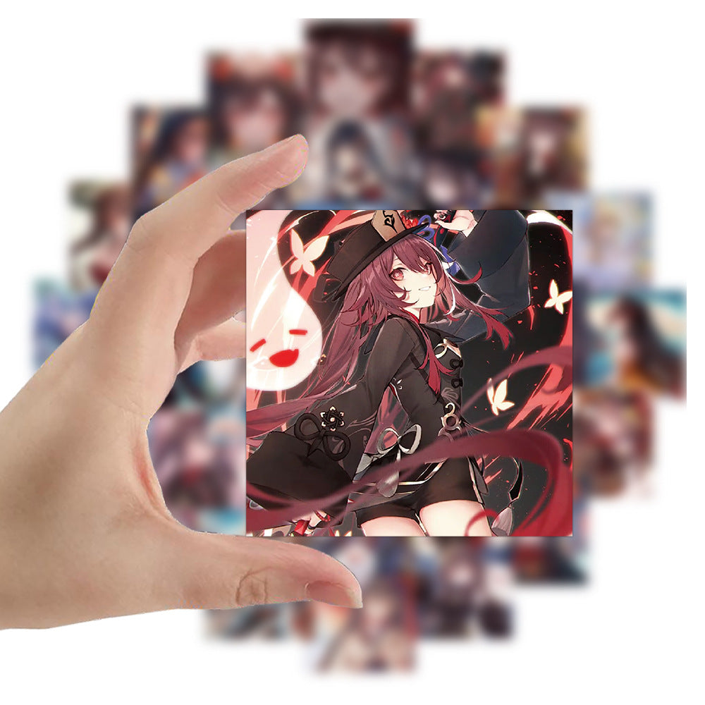 Cute Hu Tao Stickers for Customization