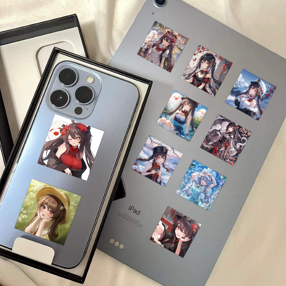 Cute Hu Tao Stickers for Customization