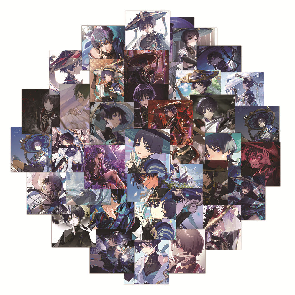 Scaramouche Genshin Impact Stickers: Customize Belongings