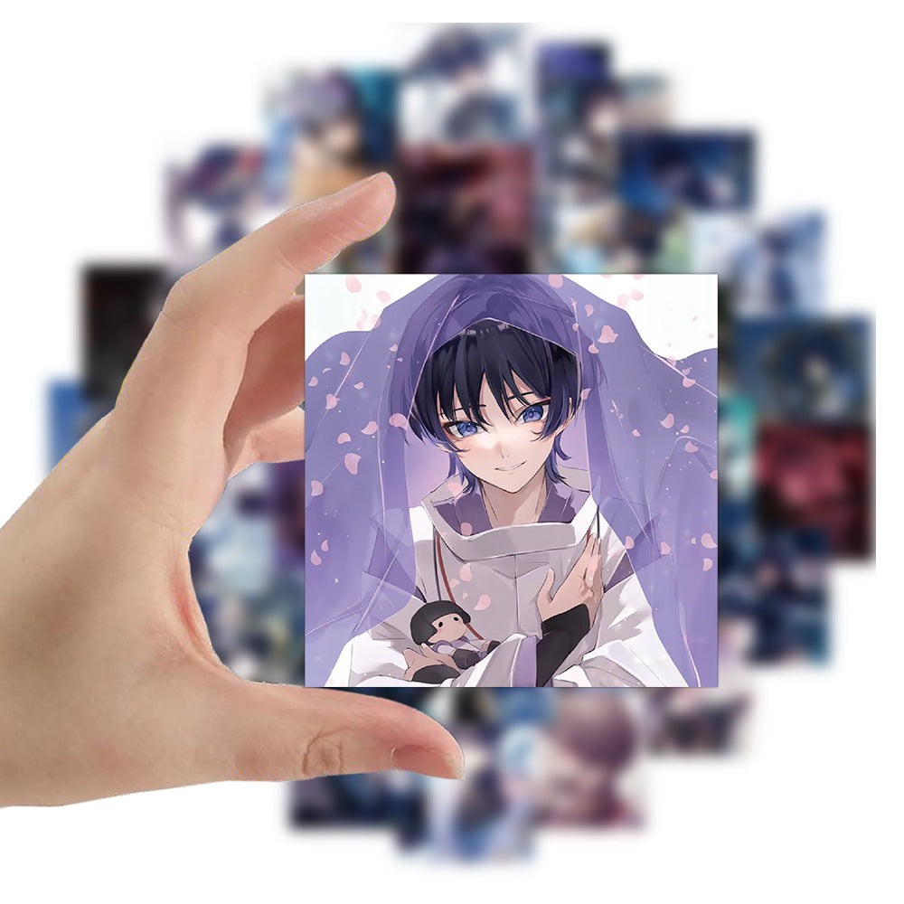 Scaramouche Genshin Impact Stickers: Customize Belongings