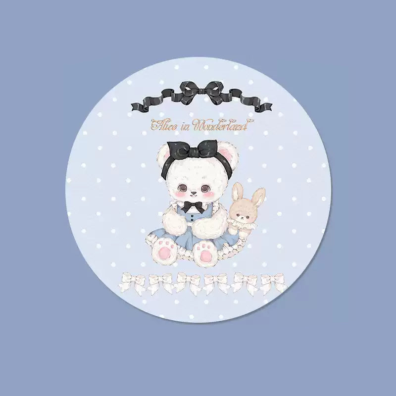 Aesthetic Animal Mouse Pads Fairy Tale Mousepads Round (1)