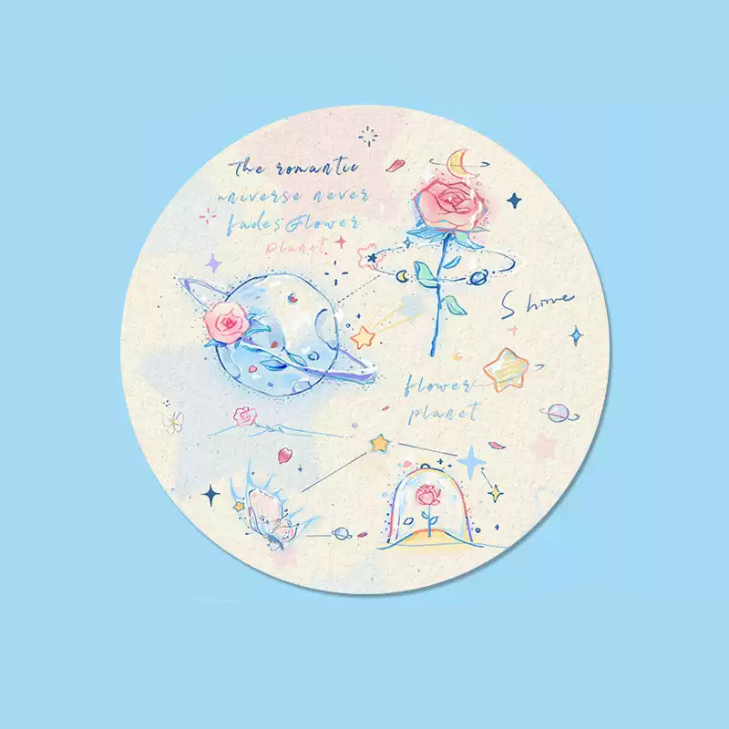 Aesthetic Animal Mouse Pads Fairy Tale Mousepads Round (3)