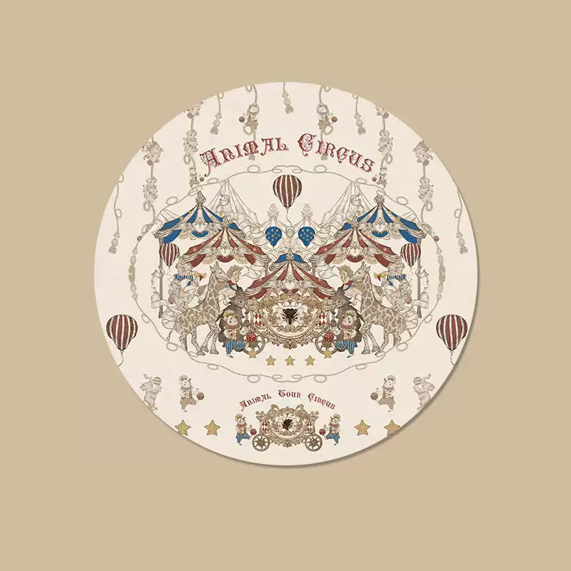 Aesthetic Animal Mouse Pads Fairy Tale Mousepads Round (7)