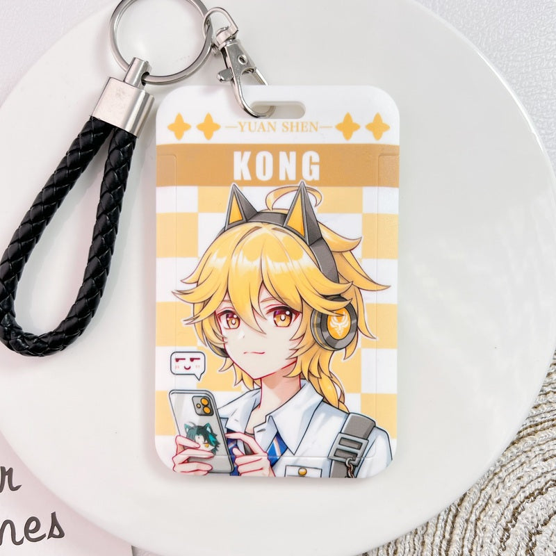 Aether Genshin Impact Card Holders Modern Genshin Fanart Badge Holders (16)