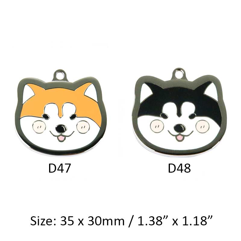 Akita Inu Dog ID Tags with Engraving
