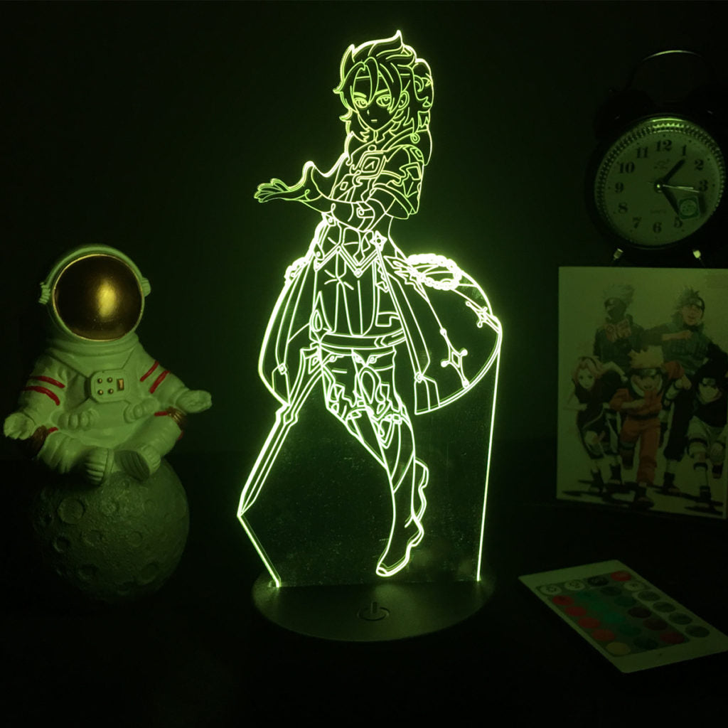 Albedo LED Lamp Gesnhin Impact Night Light Albedo Game Room Decor 3516