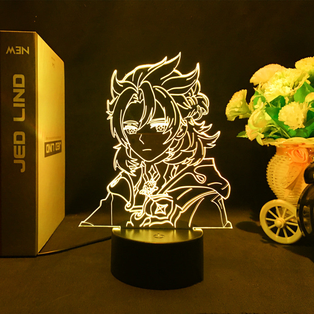 Albedo LED Lamp Gesnhin Impact Night Light Albedo Game Room Decor 4697